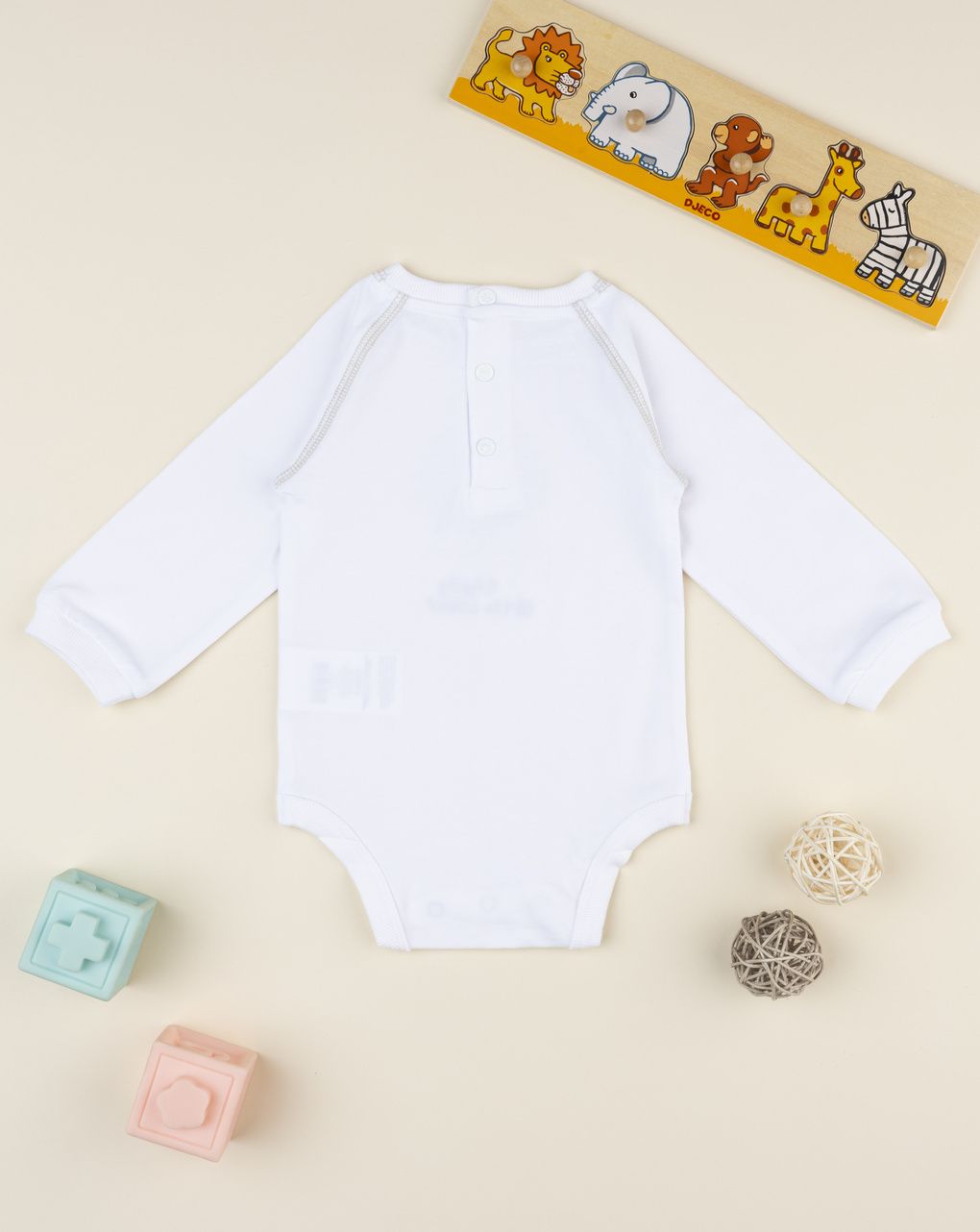 Prenatal Newborn Boy Long Sleeve Lion Print Bodysuit