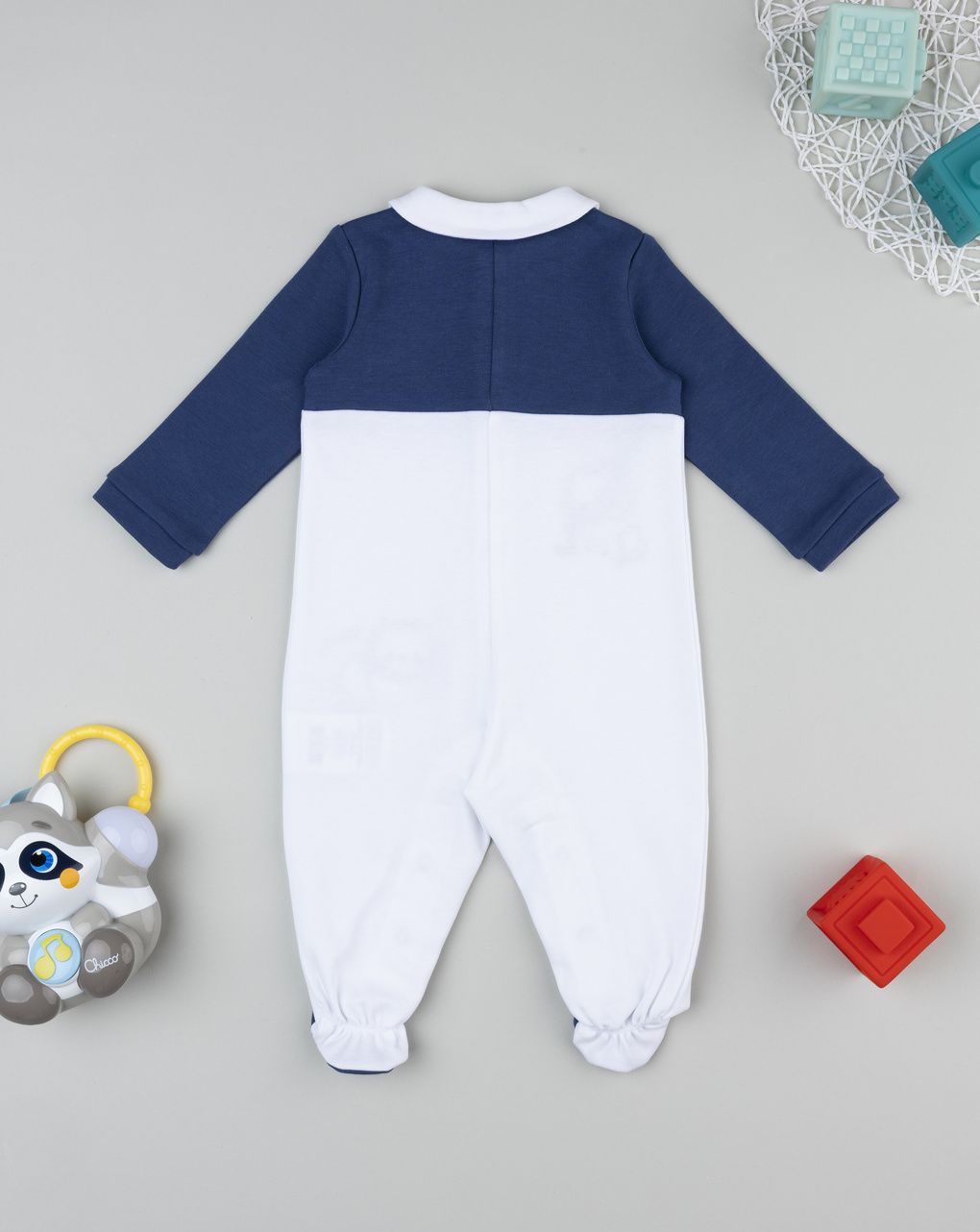 Prenatal Newborn Boy Two-Tone Lion Cub Sleepsuit