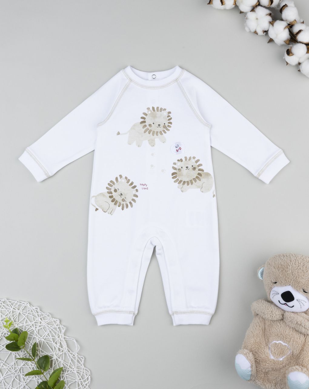 Prenatal Newborn Boy Lion Cub Sleepsuit