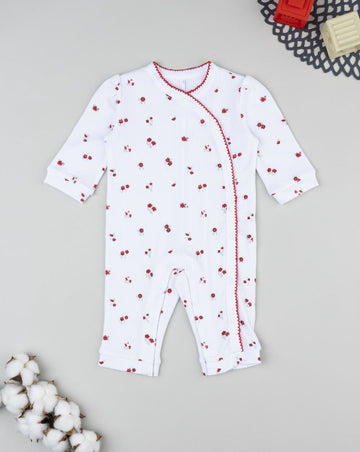 Prenatal Newborn Girl Ribbed Floral Sleepsuit