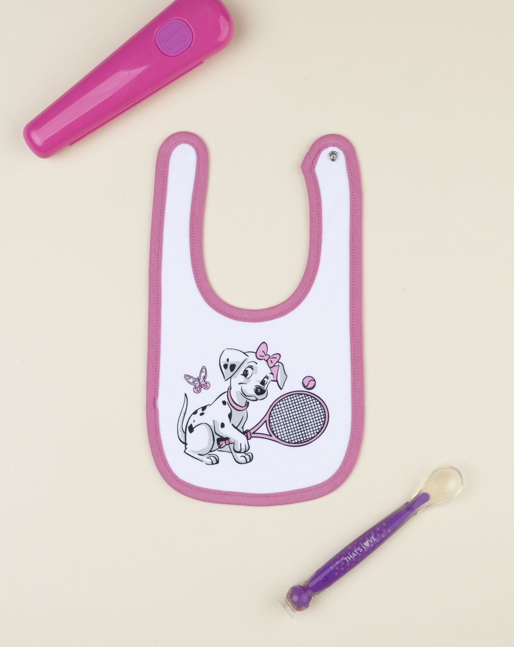 Prenatal Girl 101 Dalmatians Bib