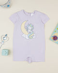 Prenatal Lilac unicorn sleepsuit for girls