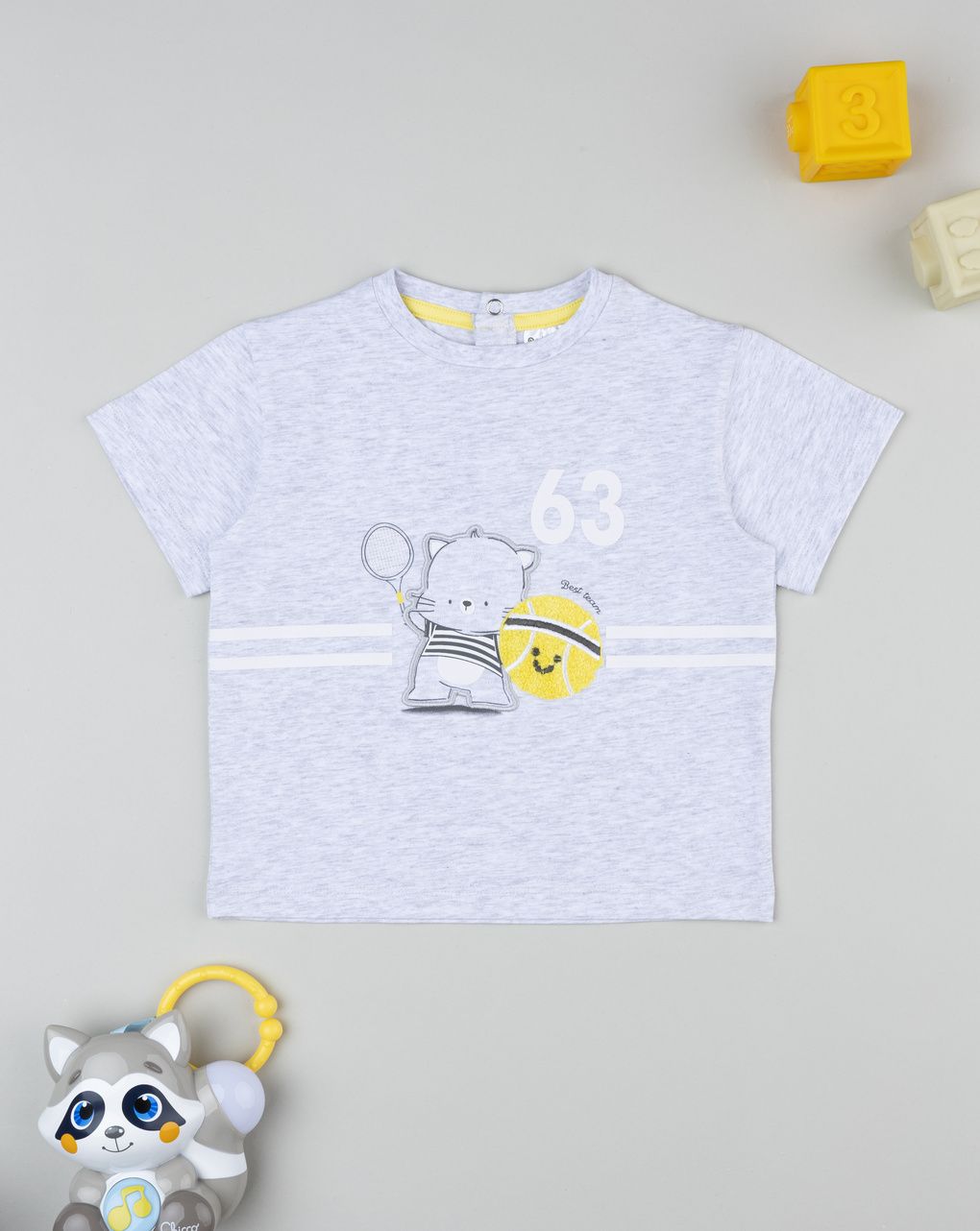 Prenatal Boy Grey Bear T-Shirt