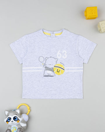 Prenatal Boy Grey Bear T-Shirt