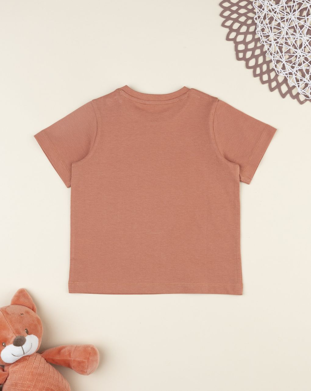Prenatal Boy Orange Bear T-Shirt