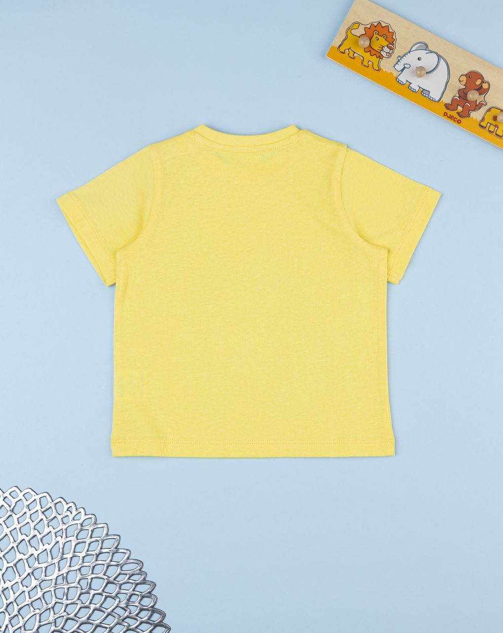 Prenatal Boy Yellow Lion Print T-Shirt