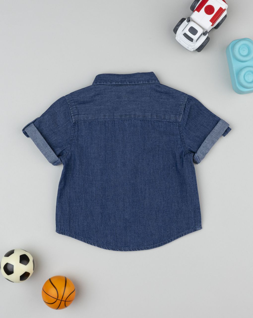 Prenatal Newborn Dark Denim Shirt