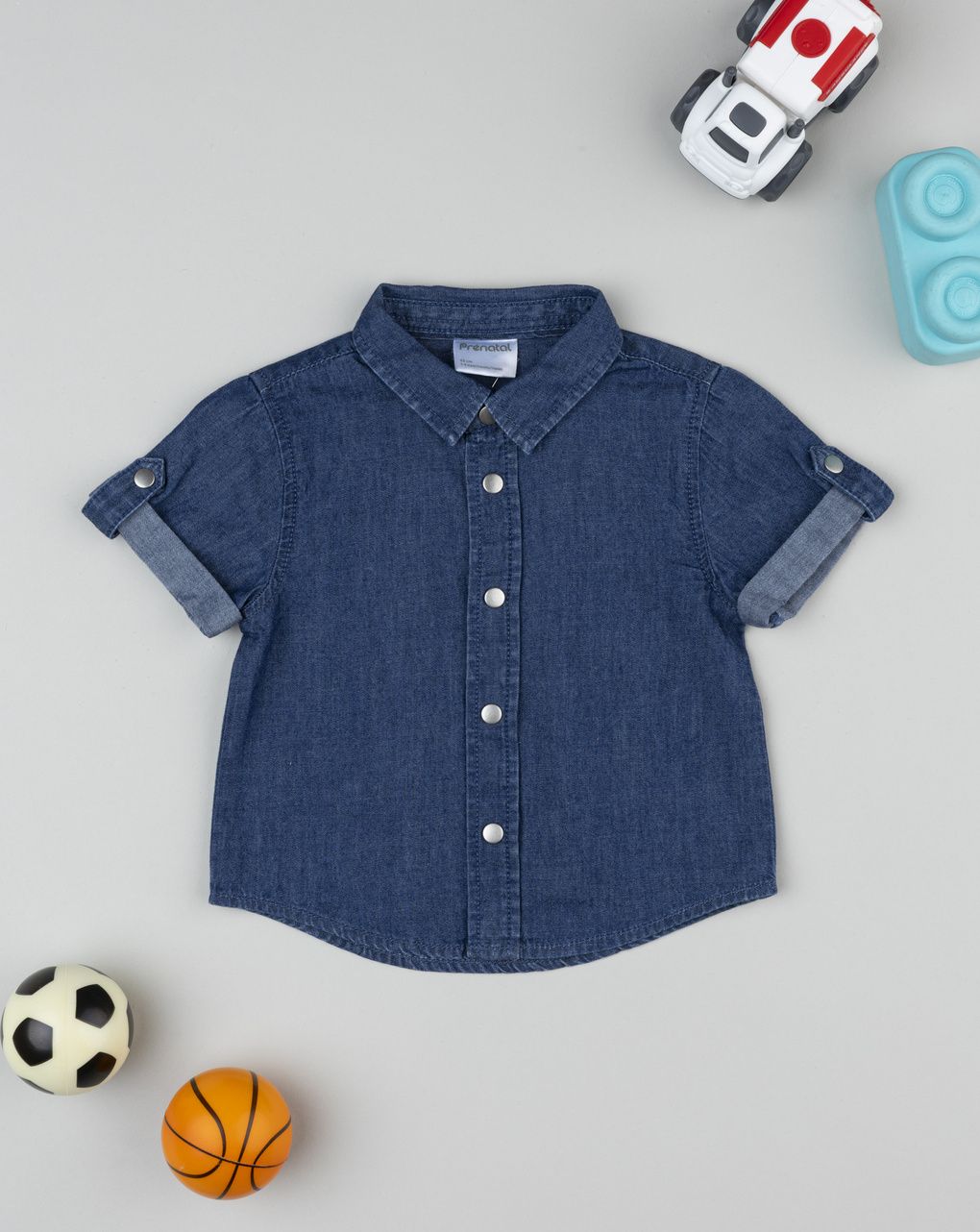 Prenatal Newborn Dark Denim Shirt