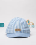 Prenatal Boy Blue Striped Cap with Patch