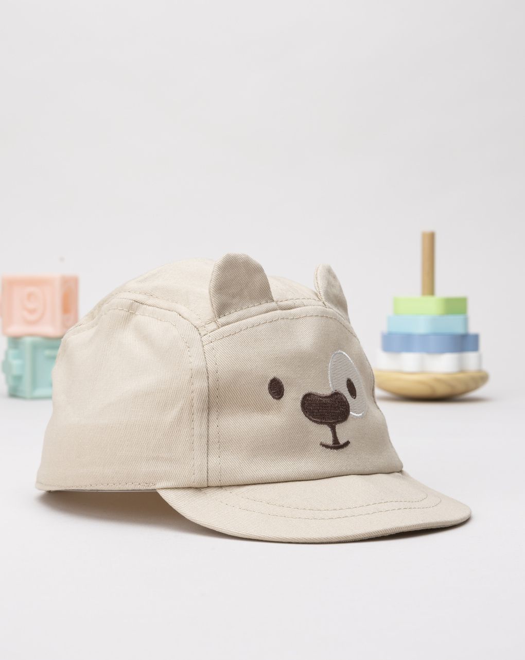 Prenatal Boy Beige Animated Visor Hat