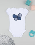 Prenatal Girl Butterfly Denim Bodysuit