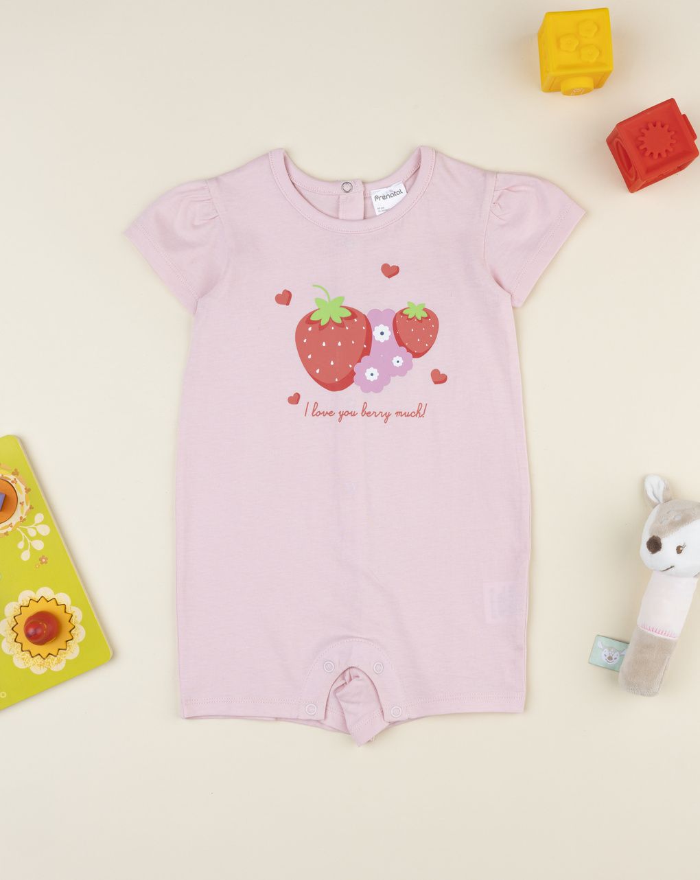 Prenatal Girl Short Strawberry Pyjama