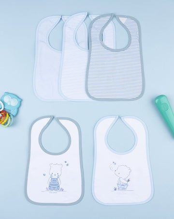 Prenatal Pack of 5 Boy Laminated Bib
