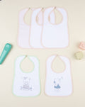 Prenatal Pack of 5 Girl Romantic Laminated Bib