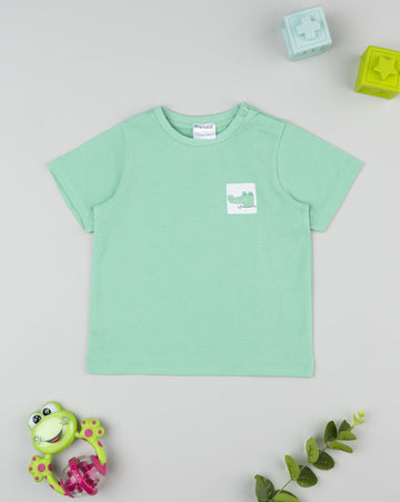 Prenatal Light green crocodile t-shirt for boys