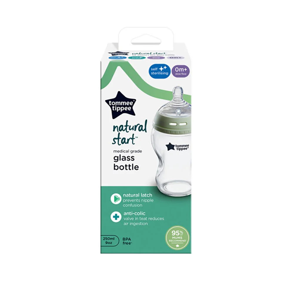 Tommee Tippee Natural Start Glass Baby Bottle – 250ml