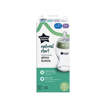 Tommee Tippee Natural Start Glass Baby Bottle – 250ml