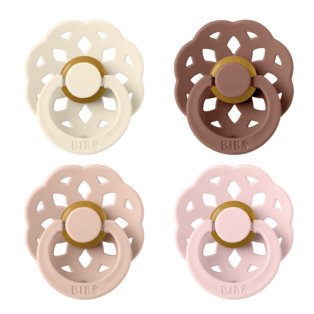 Boheme Latex Pacifier — Size 1 (0-6m), 2 Pack, WoodchuckBlush