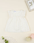 Prenatal Beige broderie anglaise dress for girls