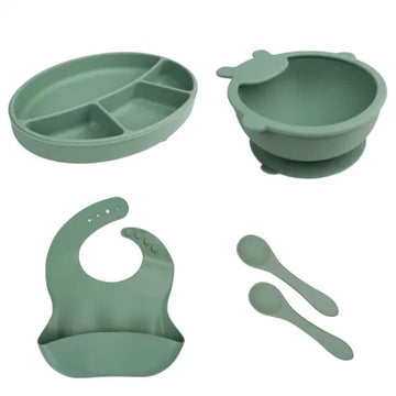Thermobaby Silicone Meal Pack Cactus Green Feeding Set