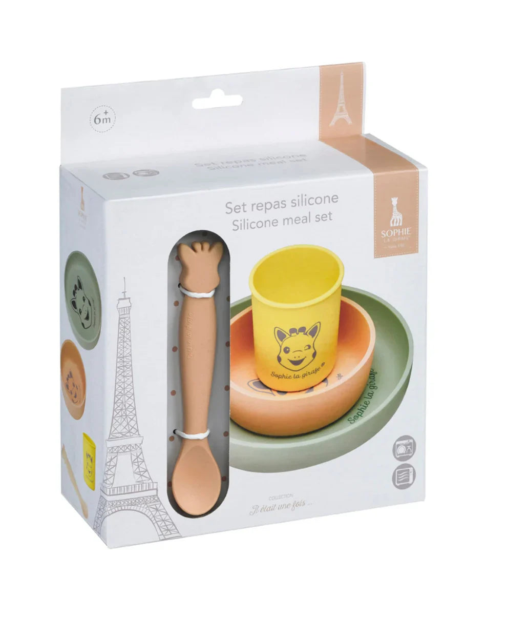 Sophie La Girafe Silicone meal set Cutlery Set