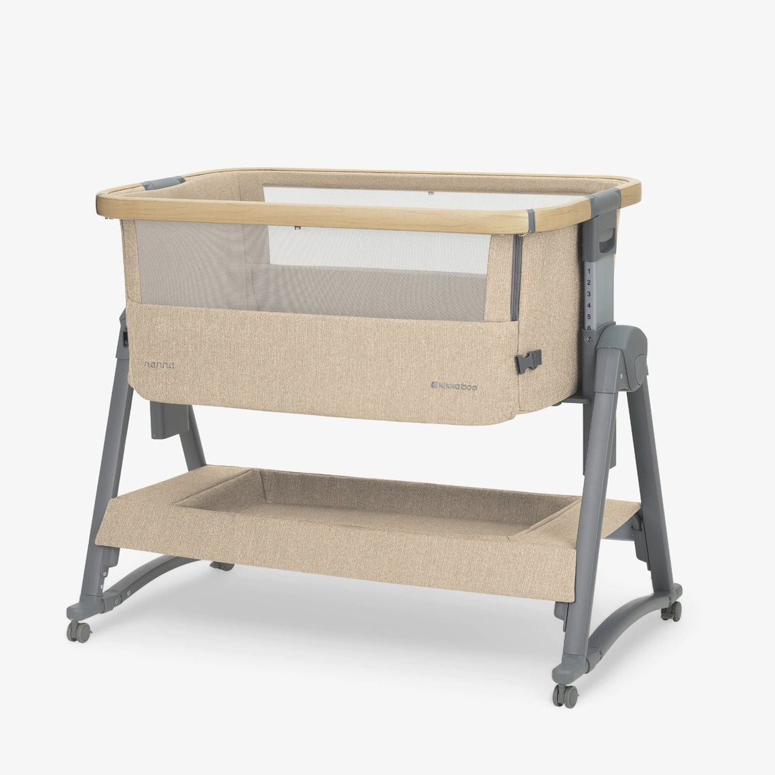 Kikkaboo Nanna 2 Beige Bedside crib
