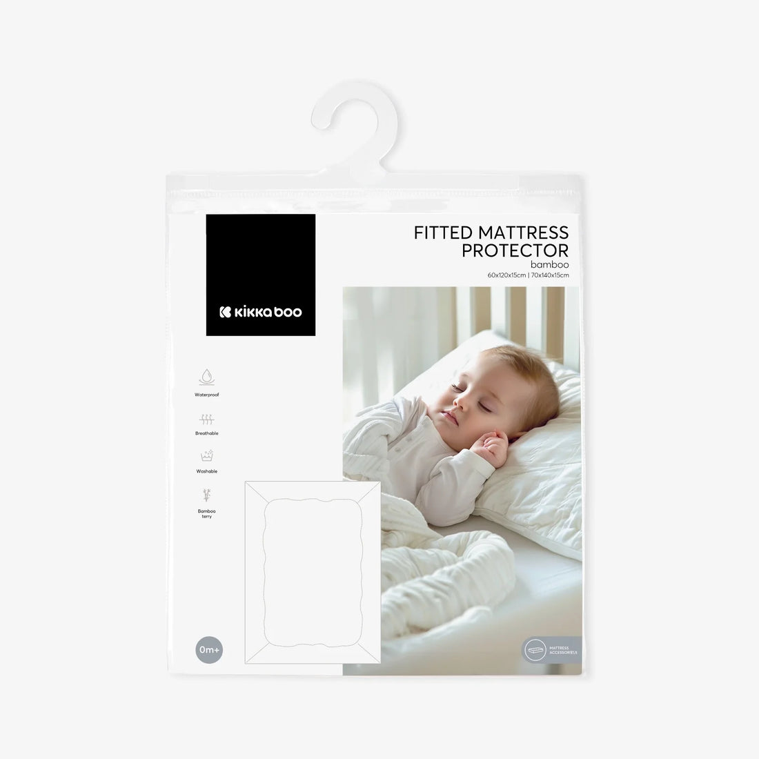 Kikkaboo Mattress Protector Fitted - Jersey 70-140-15 Cm Hedge-Hugs | Prenatal, Babies, Nusring, Cybex, Avent Mattress Protector