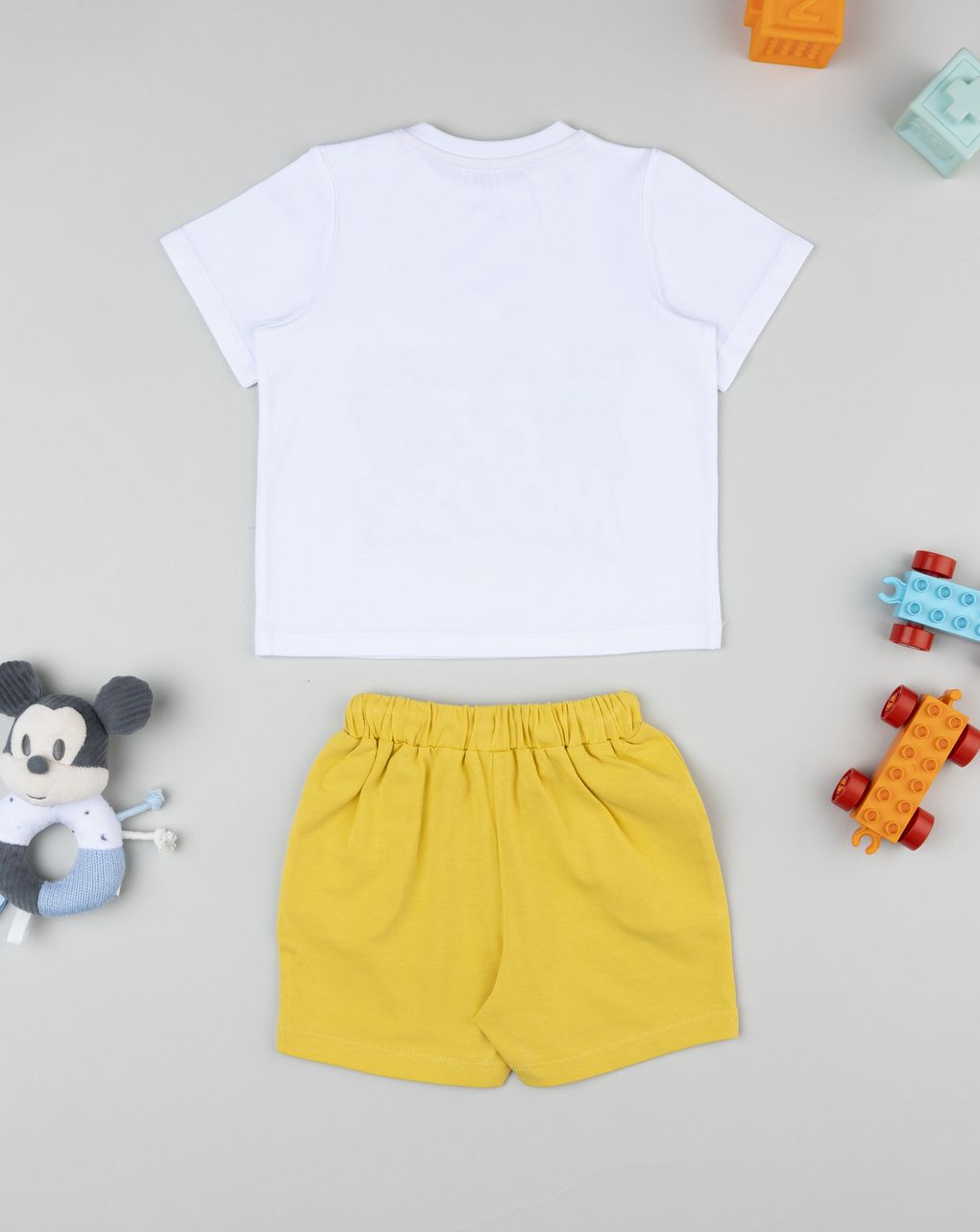 Prenatal Yellow Mickey Mouse outfit for boys