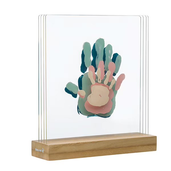 Baby Art Family Prints Wooden Fingerprint Frame - Keepsake Frame with ...