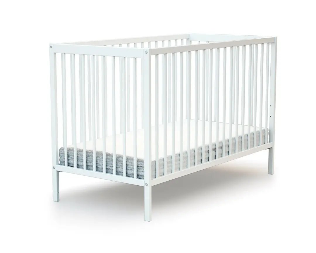 Webaby Essentiel White Bed 60x120 Cm Cot Bed