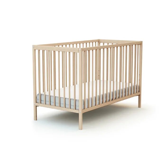 Webaby Essential Wooden Baby Bed Raw Beech 60x120cm | Prenatal, Babies, Nusring, Cybex, Avent Bed