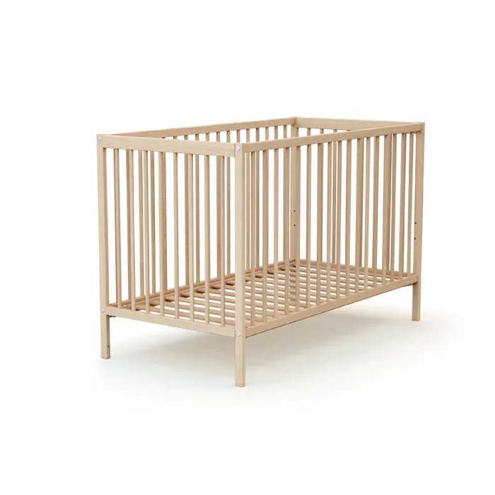 Webaby Essential Wooden Baby Bed Raw Beech 60x120cm | Prenatal, Babies, Nusring, Cybex, Avent Bed