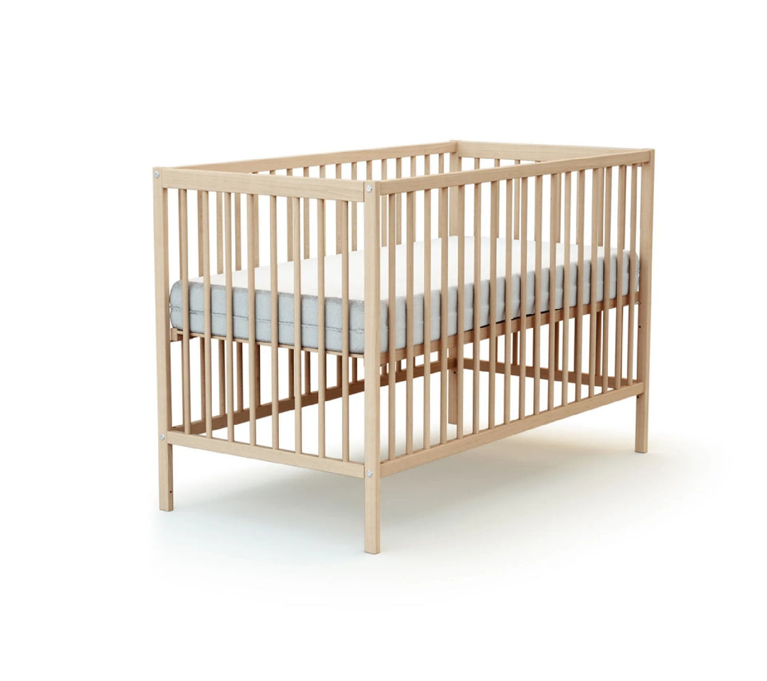 Webaby Essential Wooden Baby Bed Raw Beech 60x120cm | Prenatal, Babies, Nusring, Cybex, Avent Bed