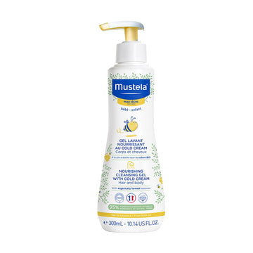 Mustela Baby Nourishing Cleansing Gel - Baby Hair & Body Wash For Dry Skin | Prenatal, Babies, Nusring, Cybex, Avent Cleanser