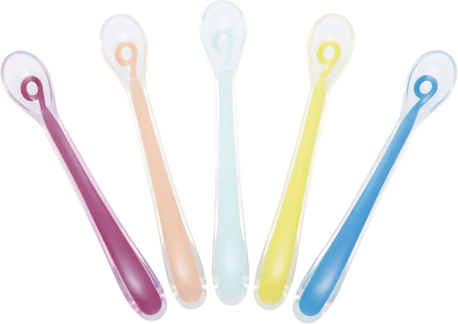 Babymoov Silicone Baby Spoon Multi-colour 1st Age Pack of 5 | Prenatal, Babies, Nusring, Cybex, Avent Utensil