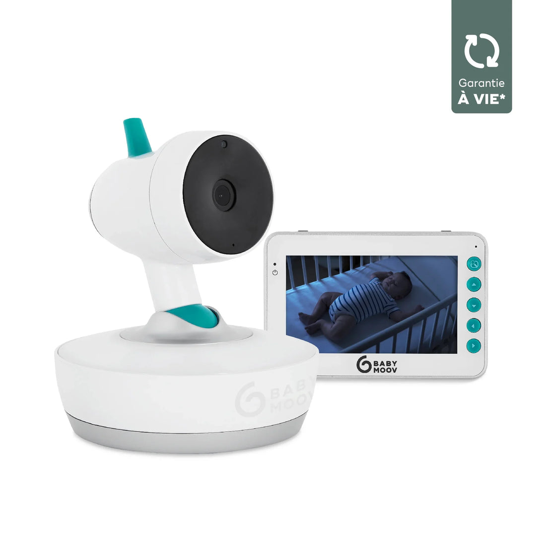 Babymoov Yoo-Moov Video Baby Monitor White/Blue Baby Monitor