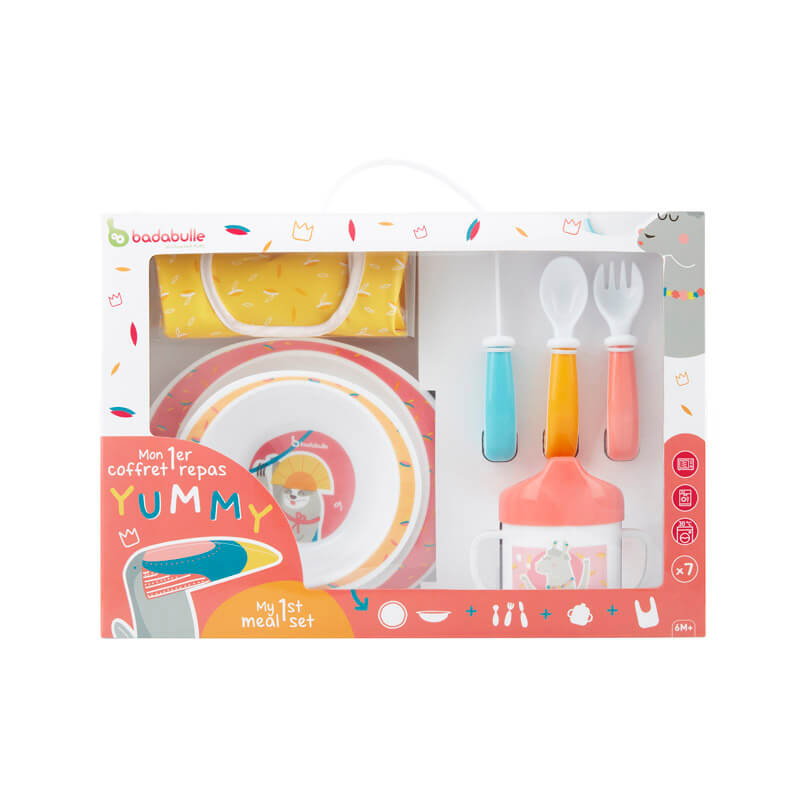 Badabulle Yummy Lunch Set - Coral | Prenatal, Babies, Nusring, Cybex, Avent Feeding Set