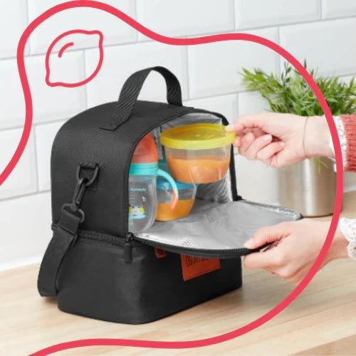 Badabulle Pick & Go Multi-Pocket Insulated Lunch Bag Storage USA, Lebanon