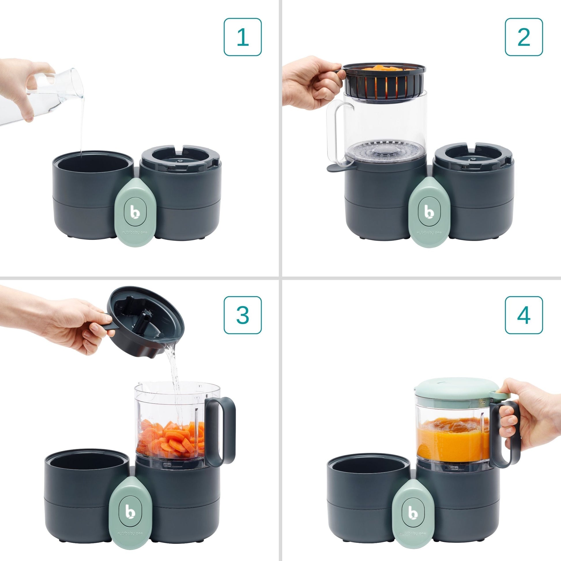 Babymoov Nutribaby One 4-in-1 Baby Food Processor | Prenatal, Babies, Nusring, Cybex, Avent Food Processor