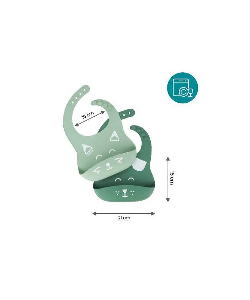 Babymoov Bib with Pocket in Silicone Bib'sy Pack of 2 | Prenatal, Babies, Nusring, Cybex, Avent Bib