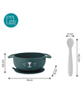 Babymoov Silicone Eating Set Bowl with Suction Base + Spoon Pack of 2 | Prenatal, Babies, Nusring, Cybex, Avent Feeding Set