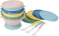 Badabulle Non-Slip Bowls & 3 Flexible Spoons Pack of 5 | Prenatal, Babies, Nusring, Cybex, Avent Feeding Set