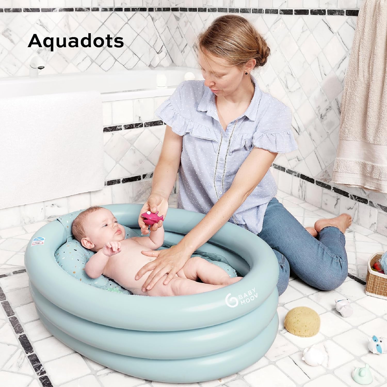 Babymoov Aquadots Inflatable Baby Bath & Paddling Pool | Prenatal, Babies, Nusring, Cybex, Avent Inflatable Pool