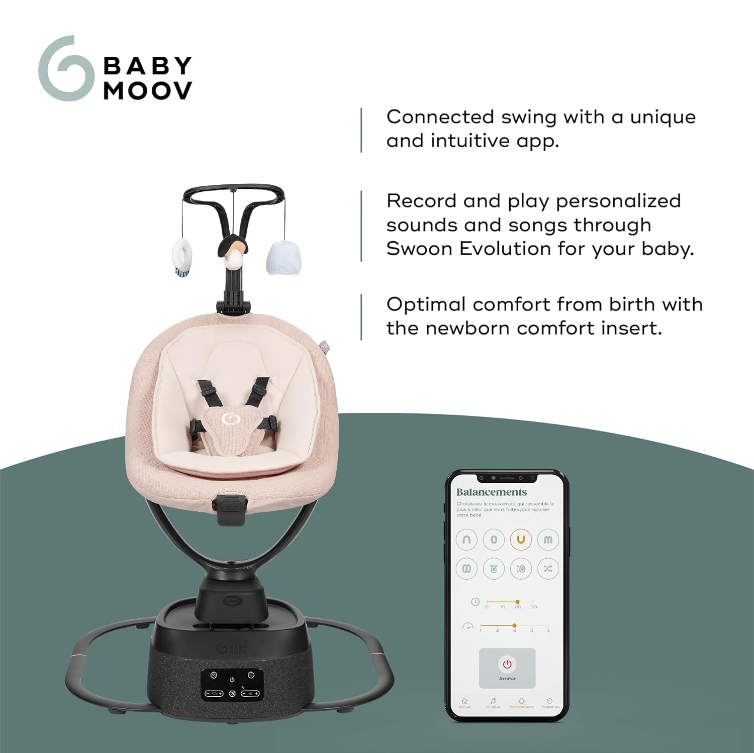 Babymoov Swoon Evolution Connect App-enabled - Mocca | Prenatal, Babies, Nusring, Cybex, Avent Monitor