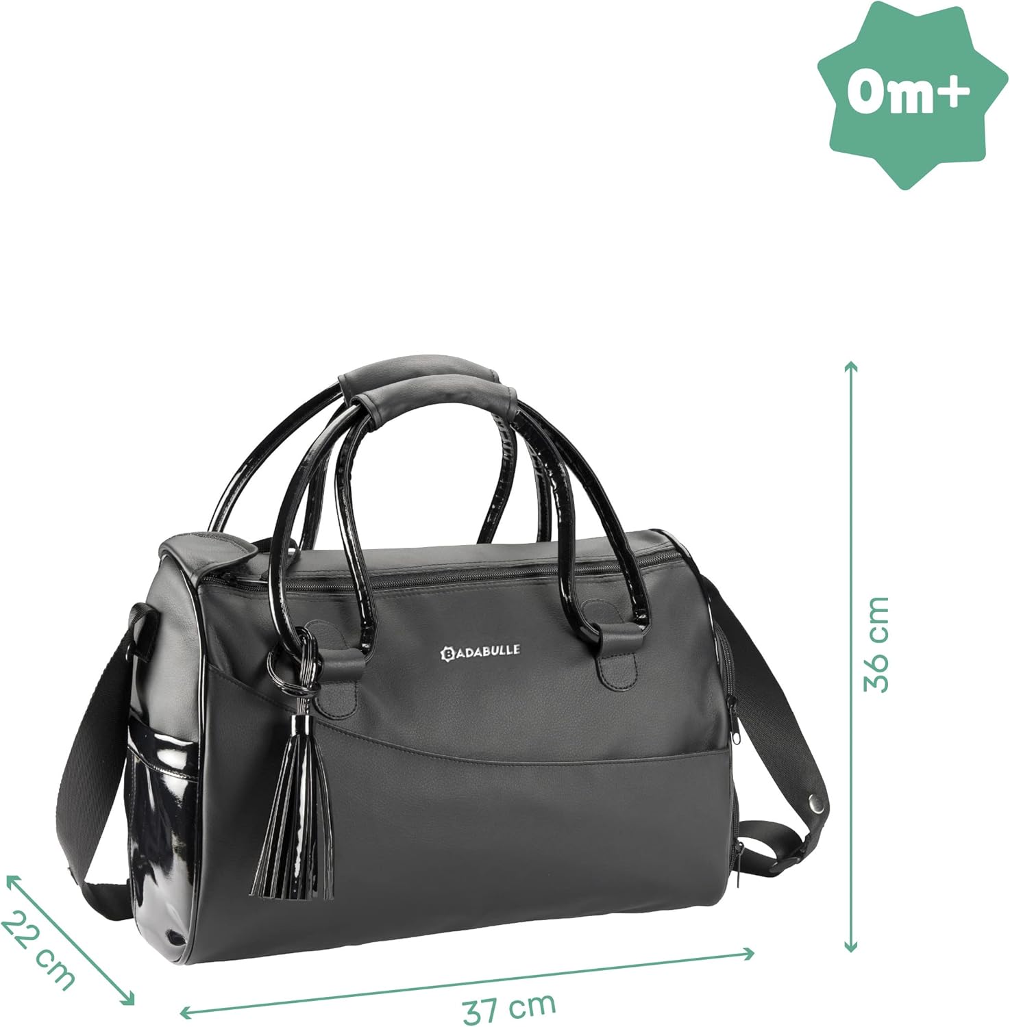 Badabulle Glossy Changing Bag Black | Prenatal, Babies, Nusring, Cybex, Avent Diaper Bag