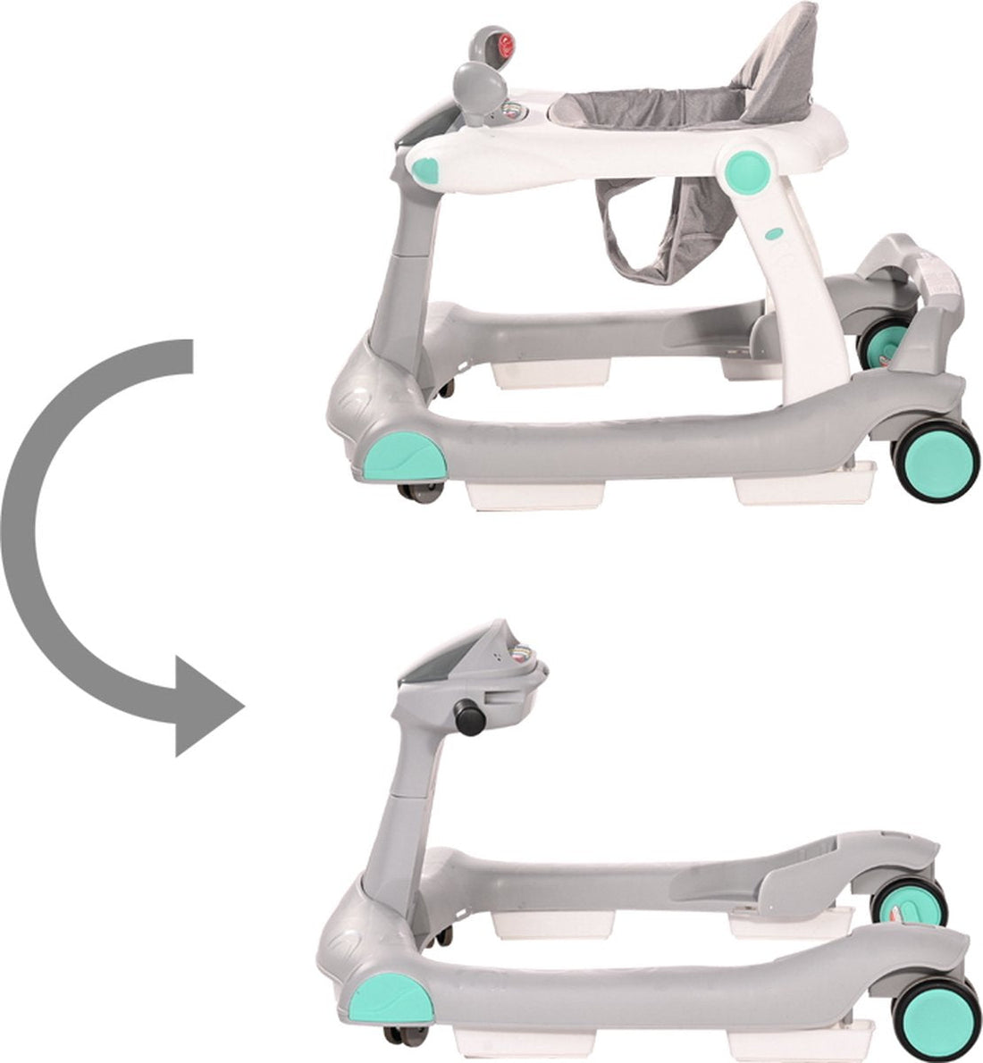 Lorelli 2-in-1 Baby Walker & Rider - Grey & White | Prenatal, Babies, Nusring, Cybex, Avent Walker
