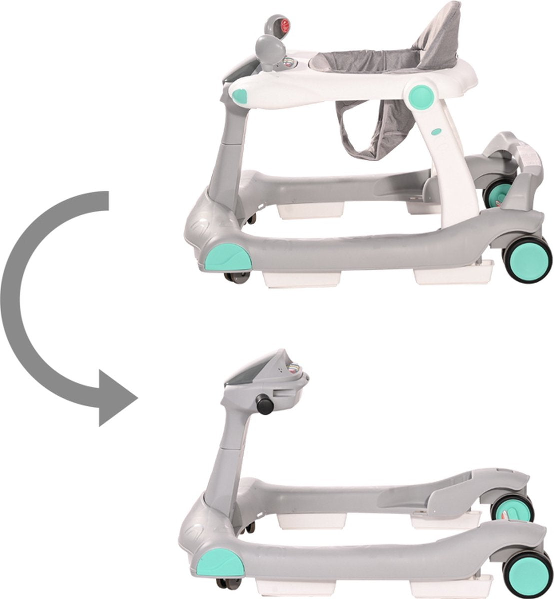 Lorelli 2-in-1 Baby Walker & Rider - Grey & White | Prenatal, Babies, Nusring, Cybex, Avent Walker