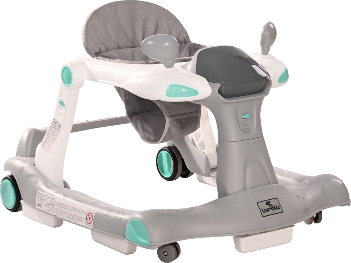 Lorelli 2-in-1 Baby Walker & Rider - Grey & White - Walker with ...