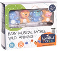 Lorelli Wild Animals Music Mobile - White | Prenatal, Babies, Nusring, Cybex, Avent Crib Mobile