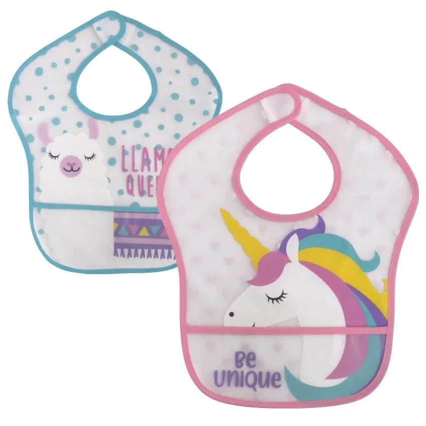 Lorelli Baby Care Bib Velcro Girl Pack of 2 | Prenatal, Babies, Nusring, Cybex, Avent Bib